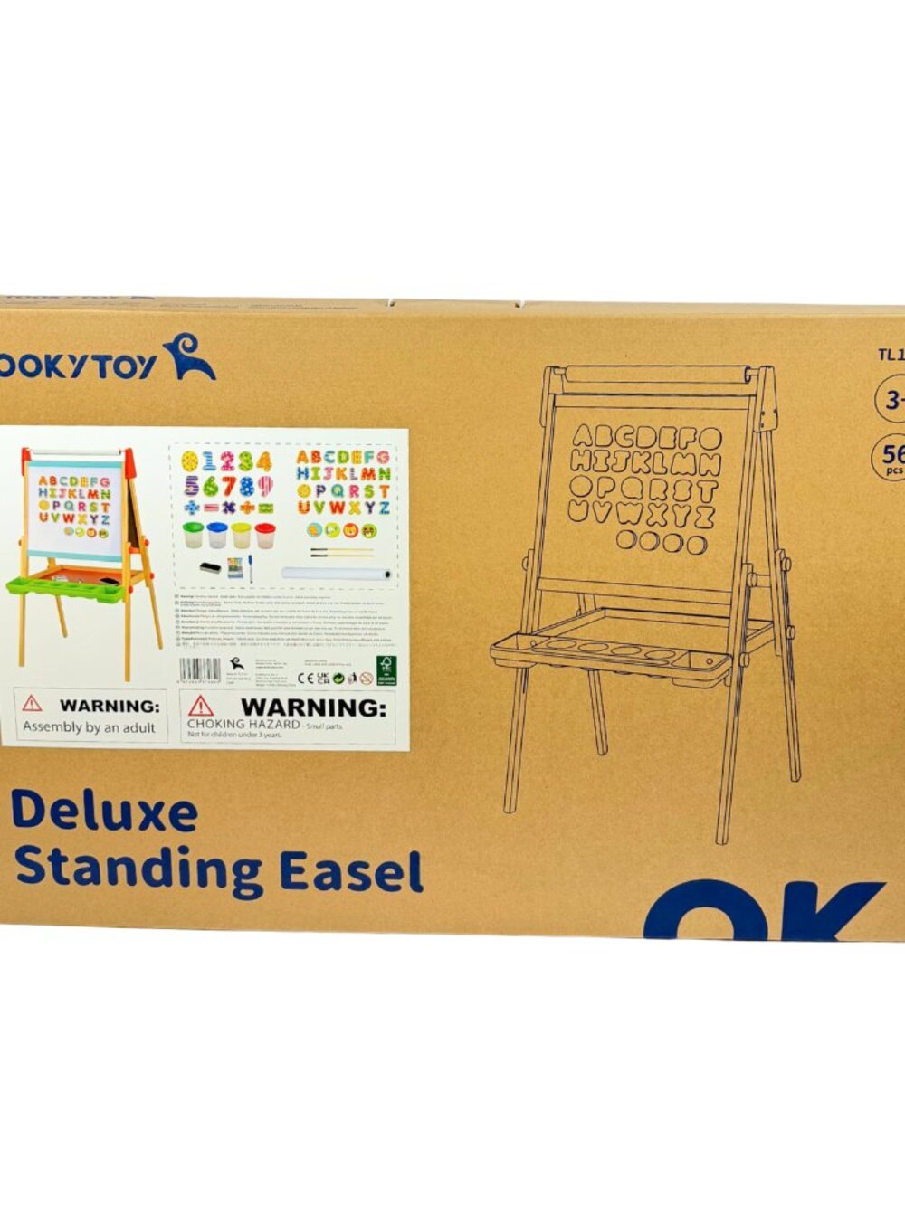 Large Magnetic Drawing Board, Montessori Double-Sided Easel Toy - Picture 6 of 14